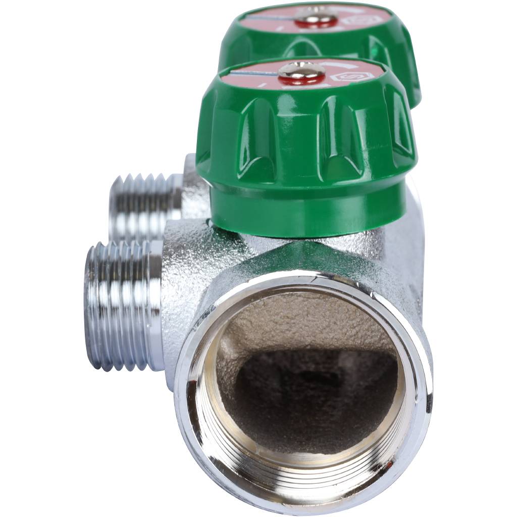 SMB-6850-011202 STOUT Коллектор регулирующий 1 , 2 отвода 1/2 под компрессионный фитинг для полимерных труб