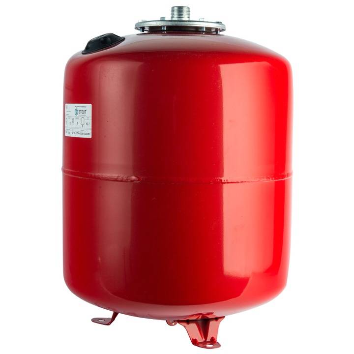 Расширительный бак STOUT STH-0006 на отопление 100 л. (цвет красный)