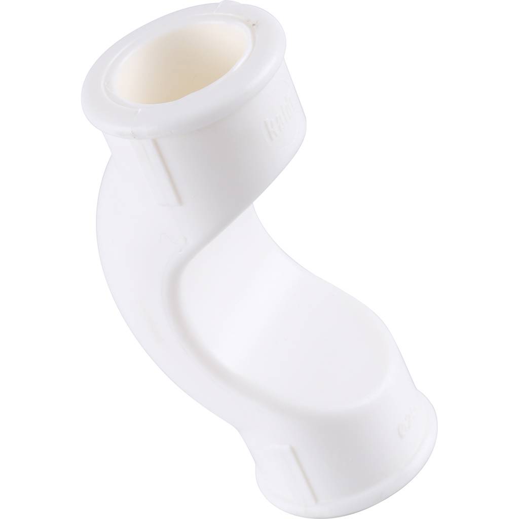 Обводное колено Kalde d=25 для полипропиленовых труб под сварку (цвет белый), 3202-twc-250001