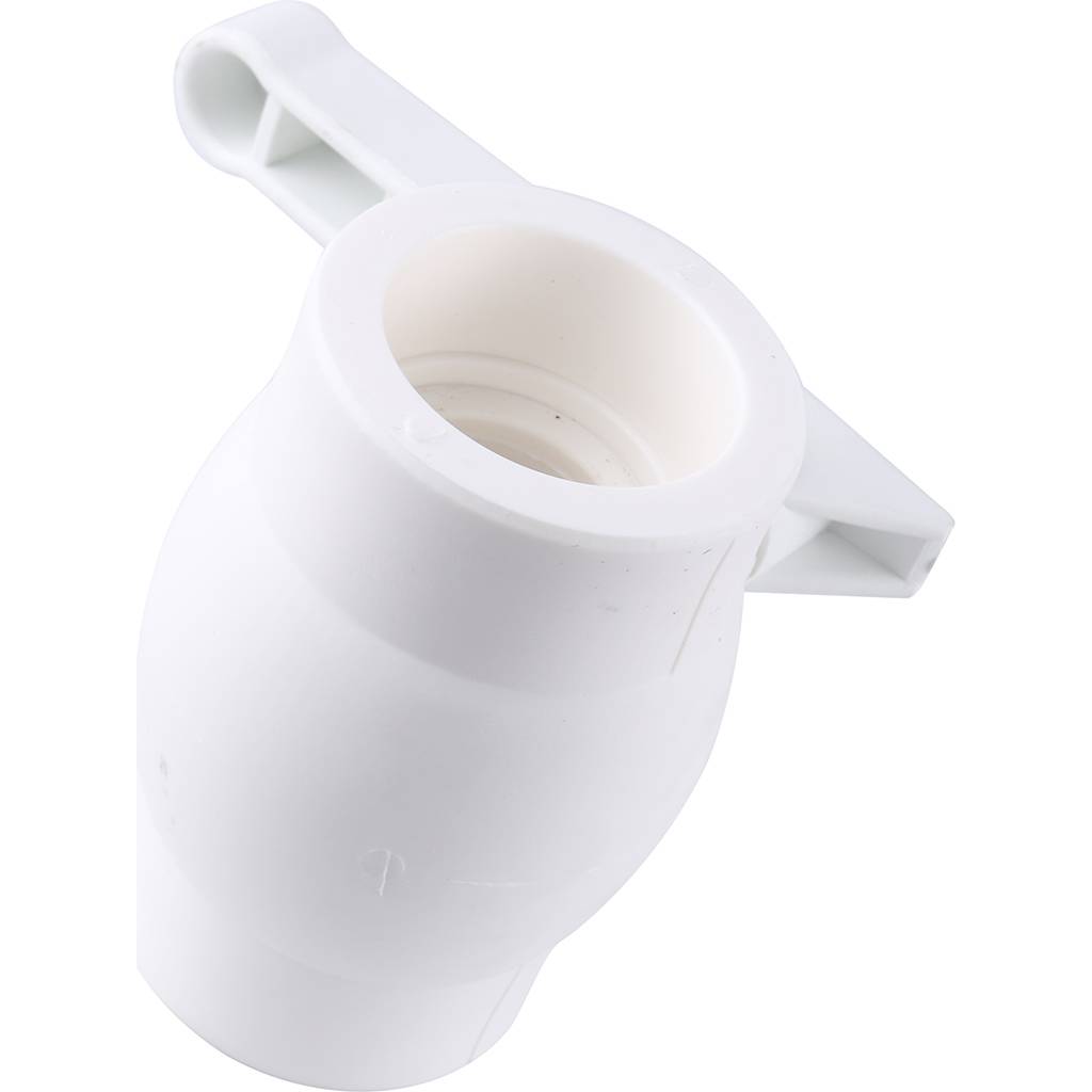 Кран шаровой Kalde d=50 для полипропиленовых труб под сварку (цвет белый), 3242-vlb-500003