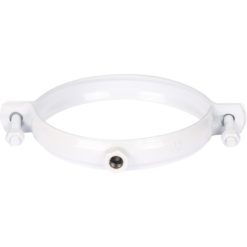 Крепление к стене металлическое белое ROMMER D100 (хомут), RCA-6010-000003