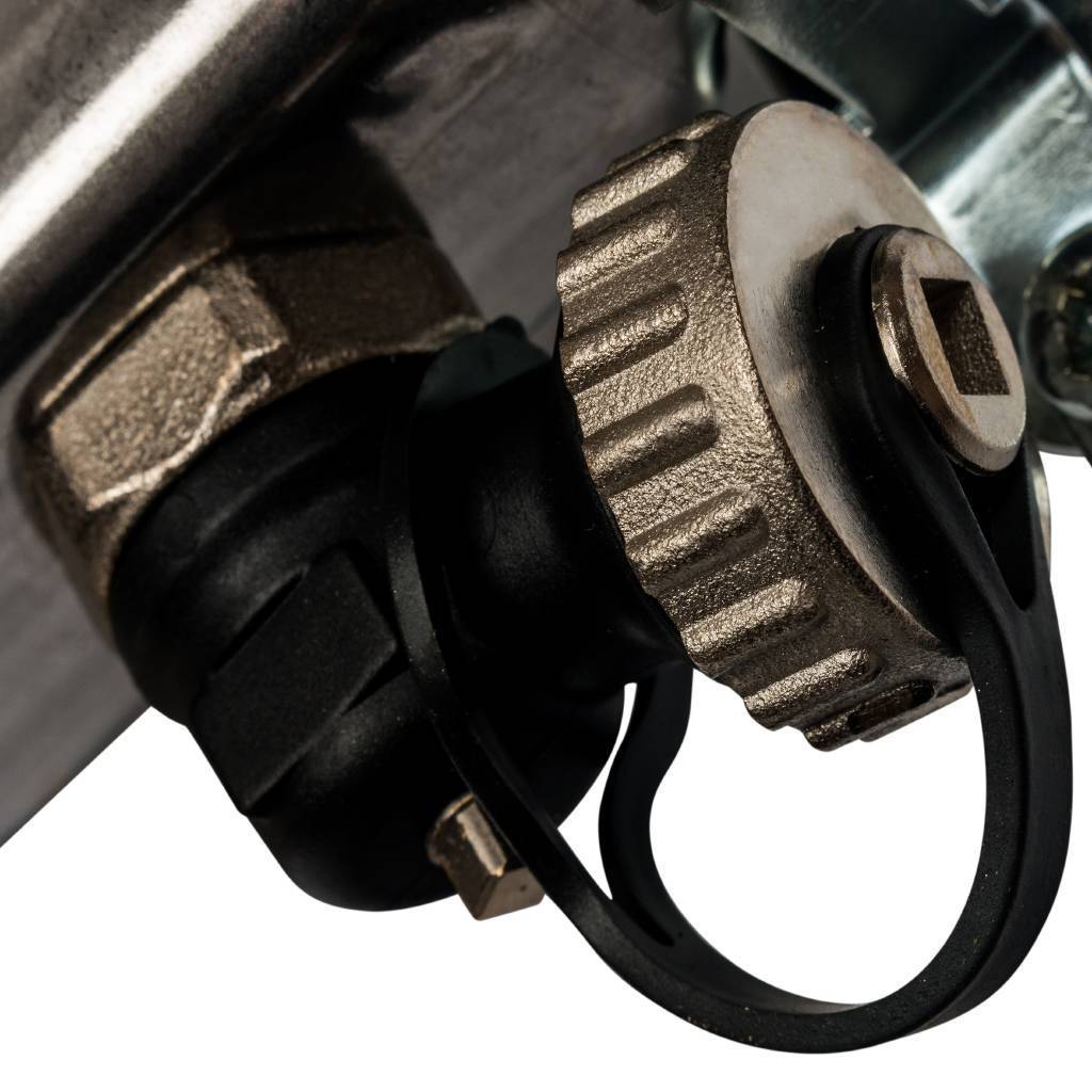 Коллектор из нержавеющей стали без расходомеров, с клапаном вып. воздуха и сливом STOUT 3 выхода, SMS-0932-000003