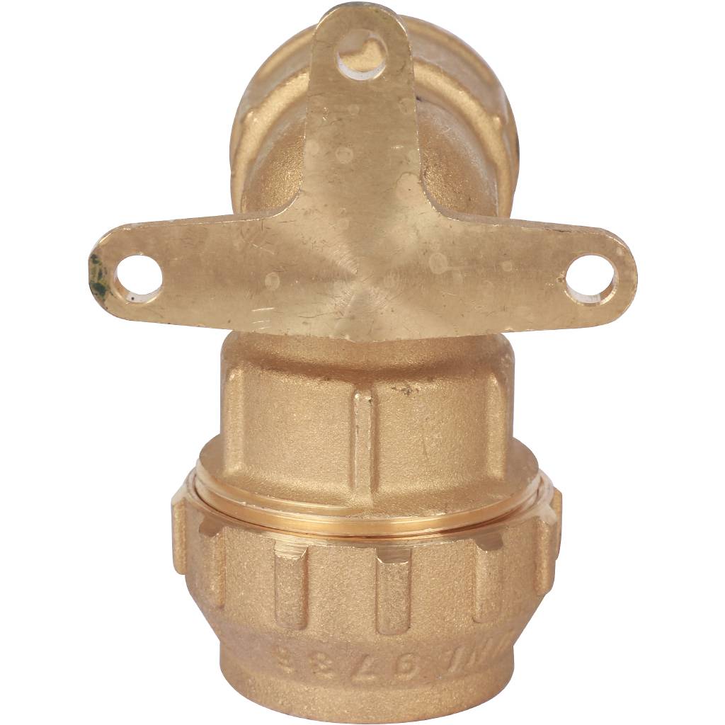 Угольник TIEMME с внутренней резьбой и креплением 32х1 для труб ПНД винтовой, 3400056