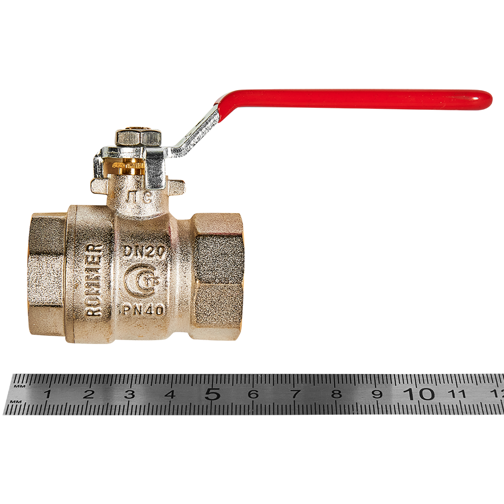 Кран шаровой ROMMER ВР/ВР, ручка рычаг 3/4