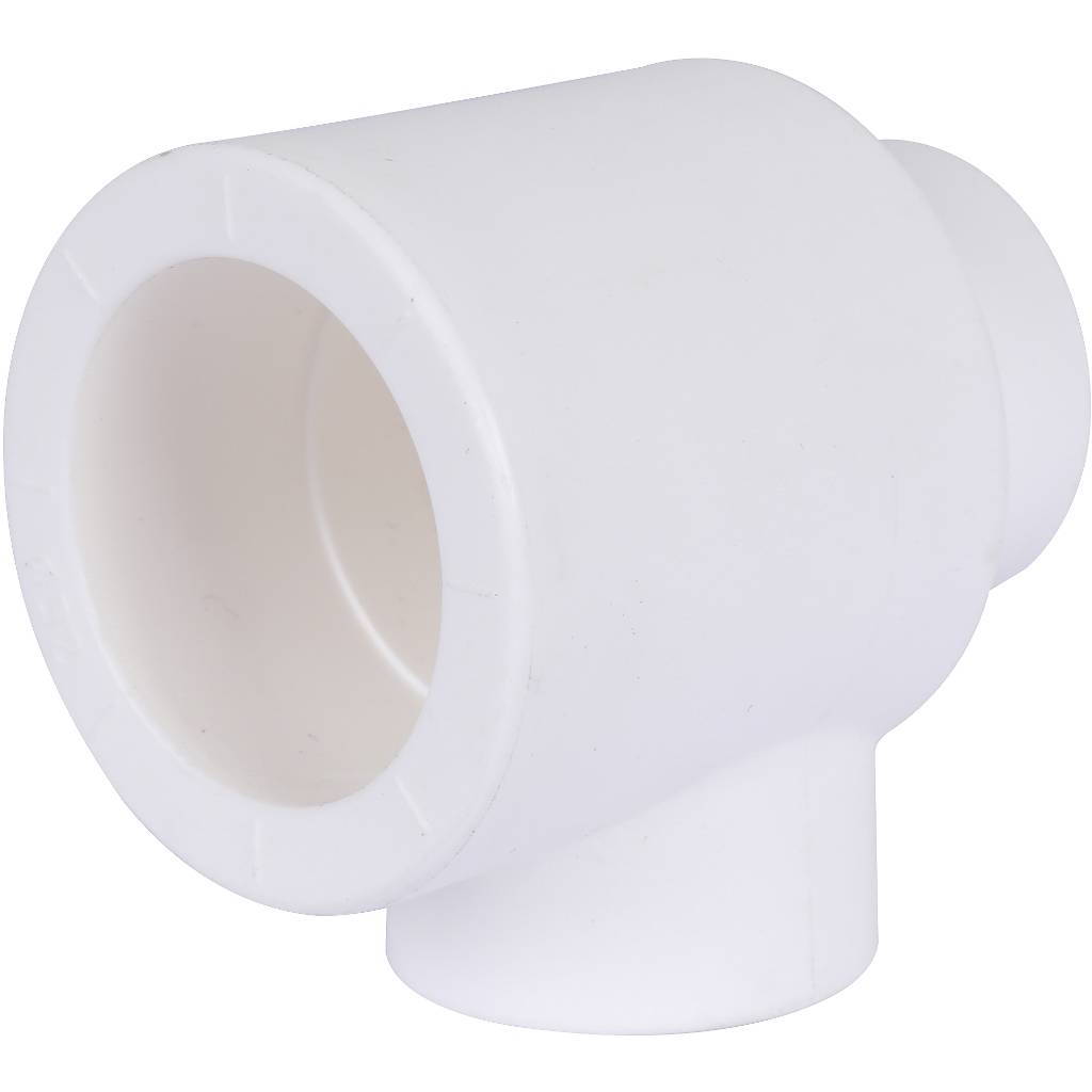 Тройник переходной Политэк 32х20х20 для полипропиленовых труб под сварку (цвет белый), 9300322020