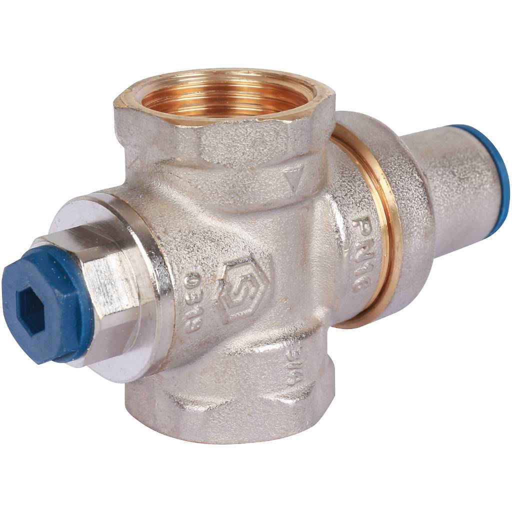 STOUT  Редуктор давления PN16 вн/вн 3/4  с выходом под манометр