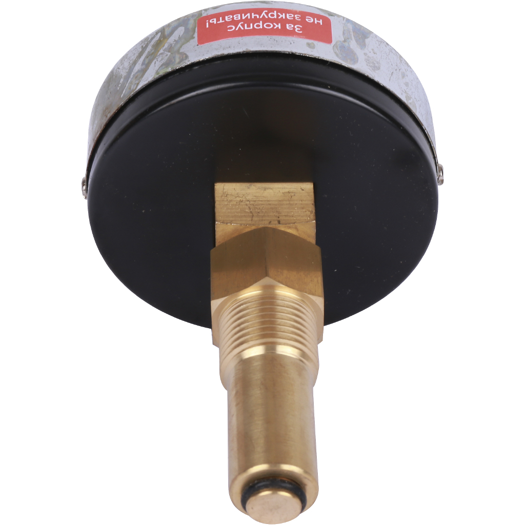 Термоманометр РОСМА 80 мм 120 градусов 1/2 длина клапана 46 мм давление 1 MPa осевое присоединение ТМТБ-31T.1