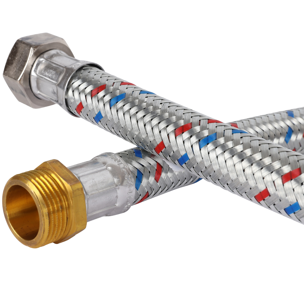 Гибкая подводка для воды STOUT НР 1 х ВР 1, длина 1000 мм, SHF-0127-181515