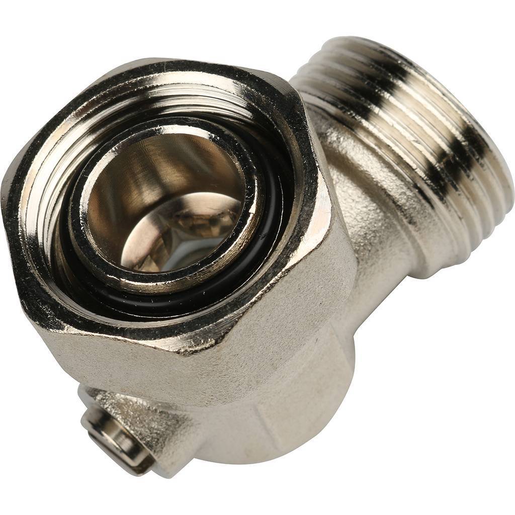 Узел нижнего подключения для радиатора STOUT угловой, раздельный 3/4, SVH-0006-000020