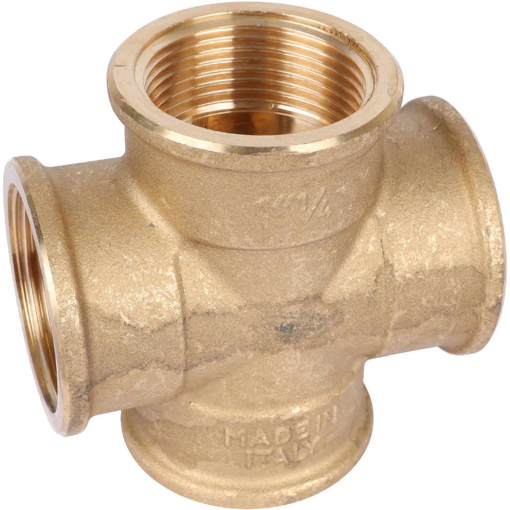 Крестовина TIEMME ВВ 11/4 для стальных труб резьбовой, 1500182