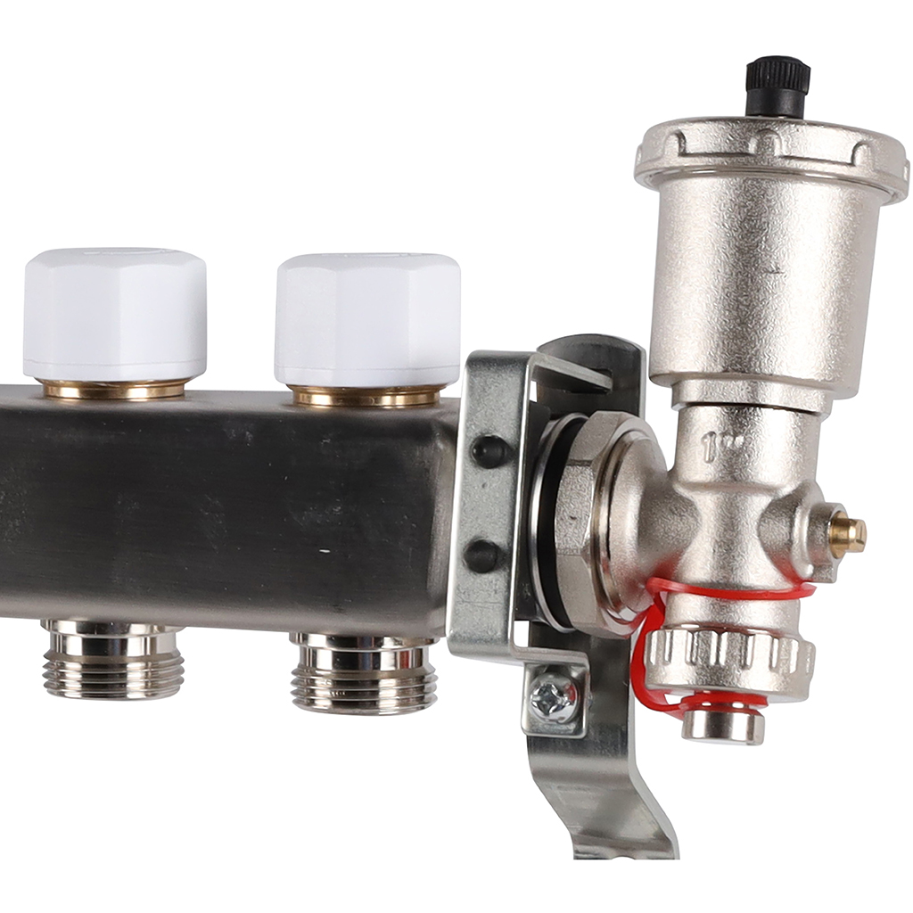 Коллектор из нержавеющей стали в сборе без расходомеров ROMMER 10 выходов, RMS-3210-000010