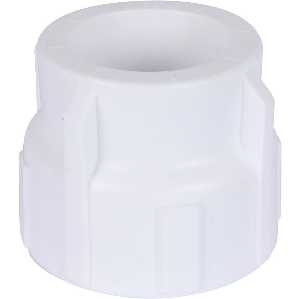 Муфта комбинированная Политэк 32х1 внутр. резьба для полипропиленовых труб под сварку (цвет белый), 9100003201
