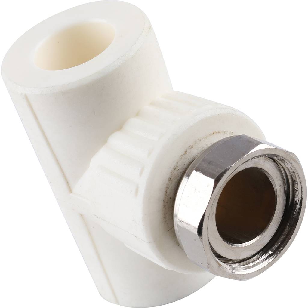 Тройник Kalde комбинированный с накидной гайкой 20х3/4, 3222-tut-200c00