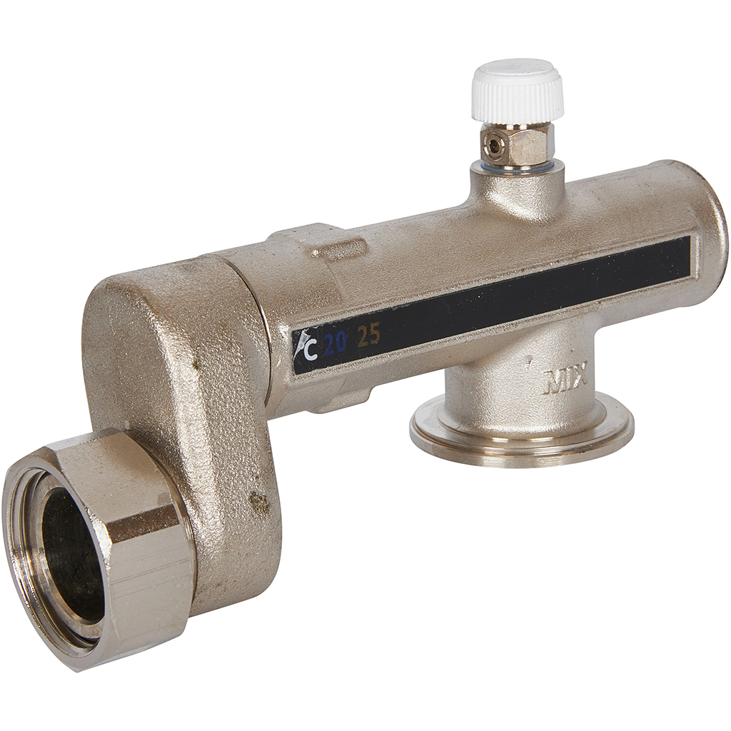 Насосно-смесительный узел STOUT SDG-0120 с термостатическим клапаном 20-55°C, без насоса, SDG-0120-005010