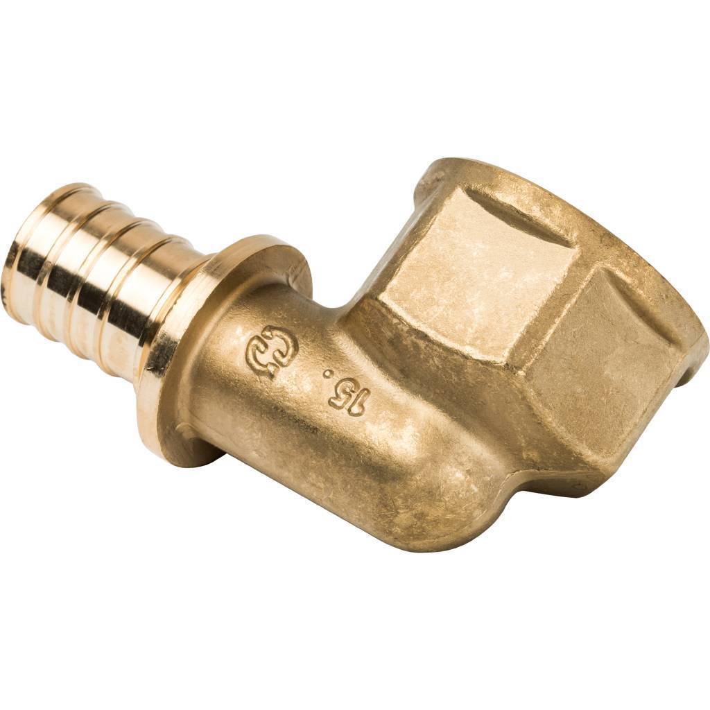 Угольник-переходник STOUT с внутренней резьбой 25xG 3/4 для труб из сшитого полиэтилена аксиальный, SFA-0006-002534