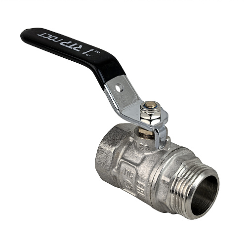 Кран шаровой ГОСТ ручка рычаг, латунь, внутренняя/наружная резьба  3/4,PN40 никель, RTP