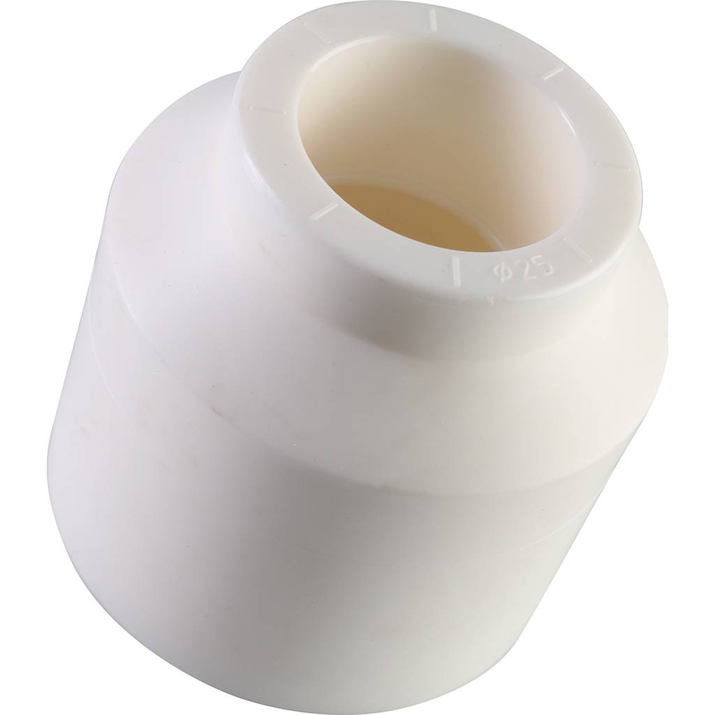 Муфта переходная внутр./наруж. Политэк 50х25 для полипропиленовых труб под сварку (цвет белый), 9200005025