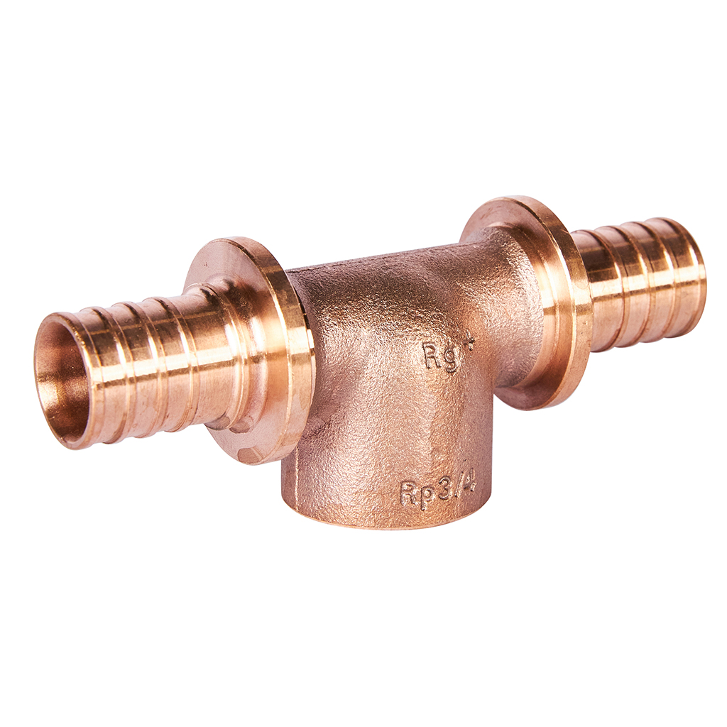 Тройник РЕХАУ RAUTITAN с внутренней резьбой на боковом проходе 25-Rp3/4-25 для труб из сшитого полиэтилена