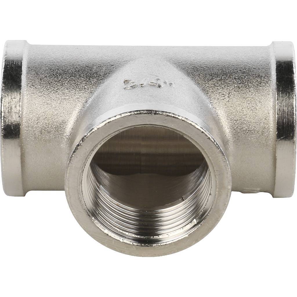 Тройник STOUT ВВ никелированный 3/4, SFT-0020-000034