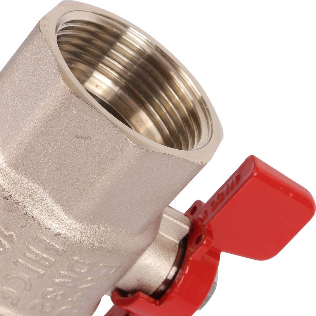 Кран шаровой STOUT полнопроходной с американкой , ВР/НР, ручка бабочка 1 1/4 (EPDM), SVB-1007-000032