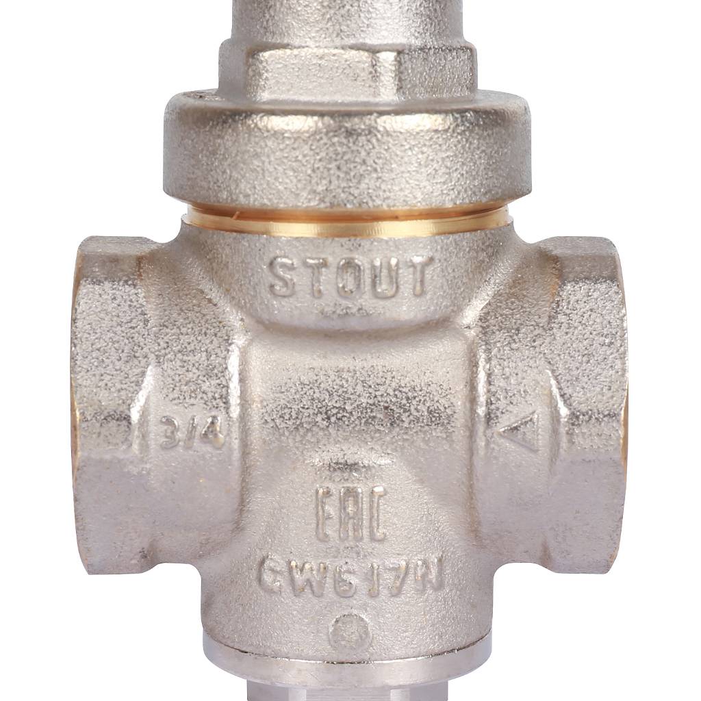 STOUT  Редуктор давления PN16 вн/вн 3/4  без подкл. манометра, SVS-1009-000020