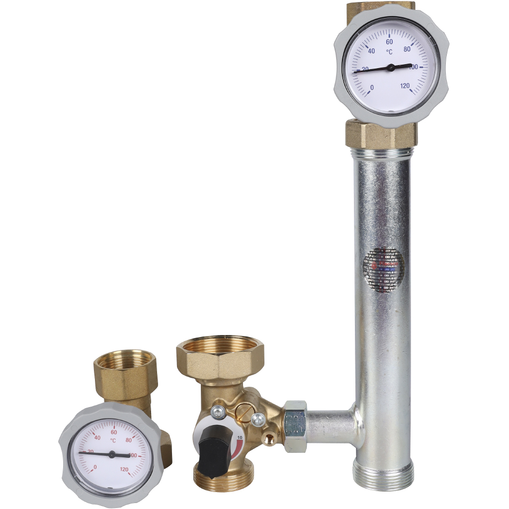 Насосная группа Meibes MK со смесителем 1 1/4 без насоса, подача слева, ML66832EARU