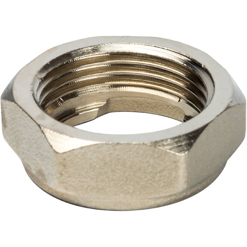 Разъемное соединение STOUT 1 с плоским уплотнением и обратным клапаном, никелированное, SDG-0019-020025