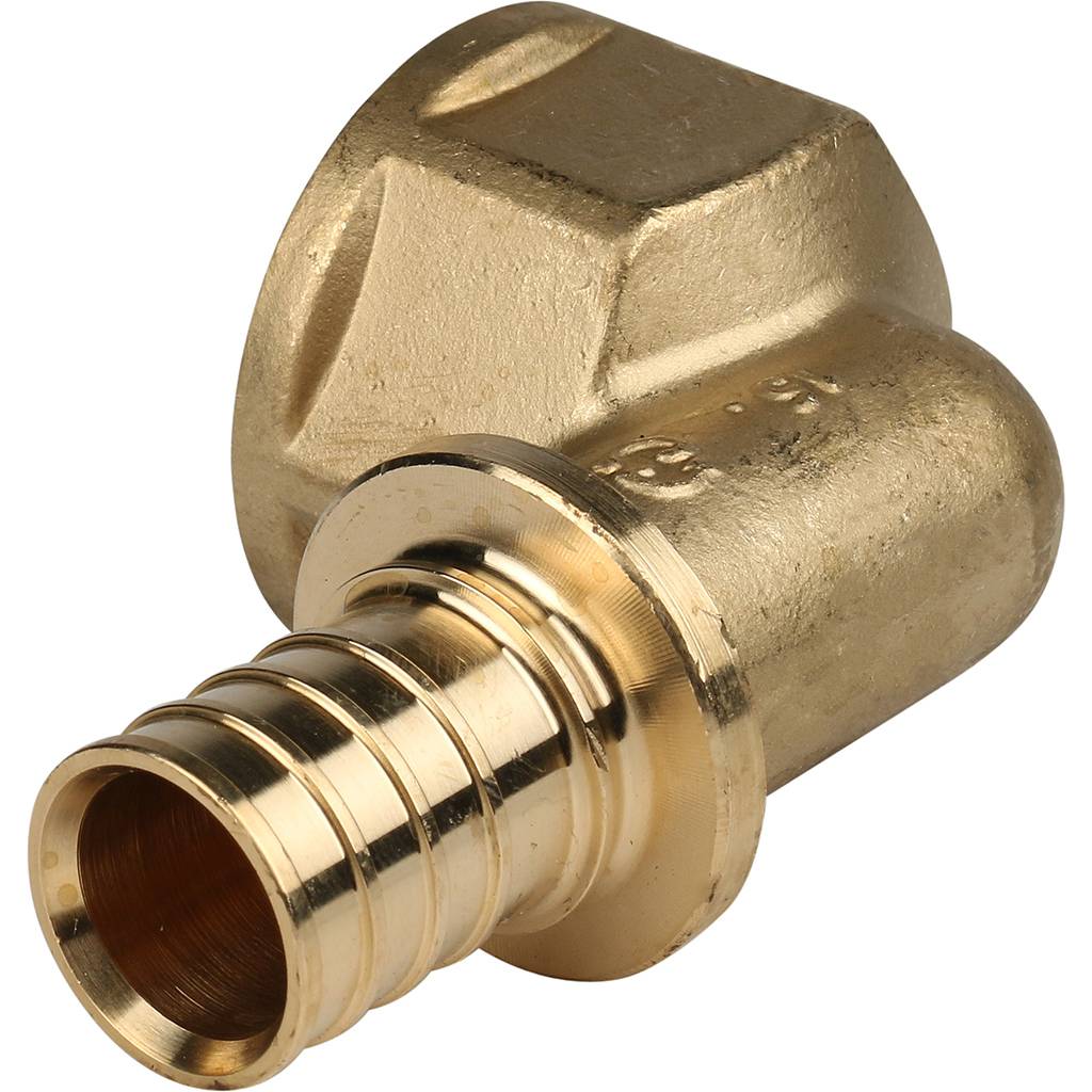 Угольник-переходник STOUT с внутренней резьбой 25xG 1 для труб из сшитого полиэтилена аксиальный