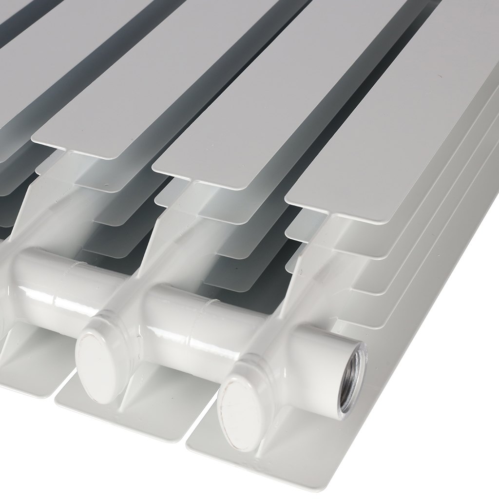 Радиатор алюминиевый STOUT VEGA 500 12 секций боковое подключение (белый RAL 9016), SRA-1310-050012