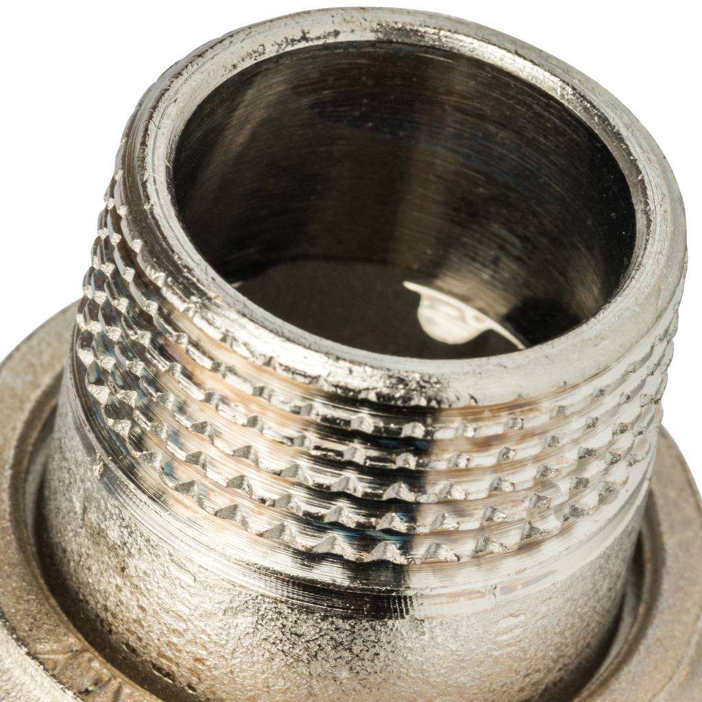 Кран шаровой полнопроходной угловой STOUT ВР/НР, ручка бабочка 1, американка, SVB-0008-000025