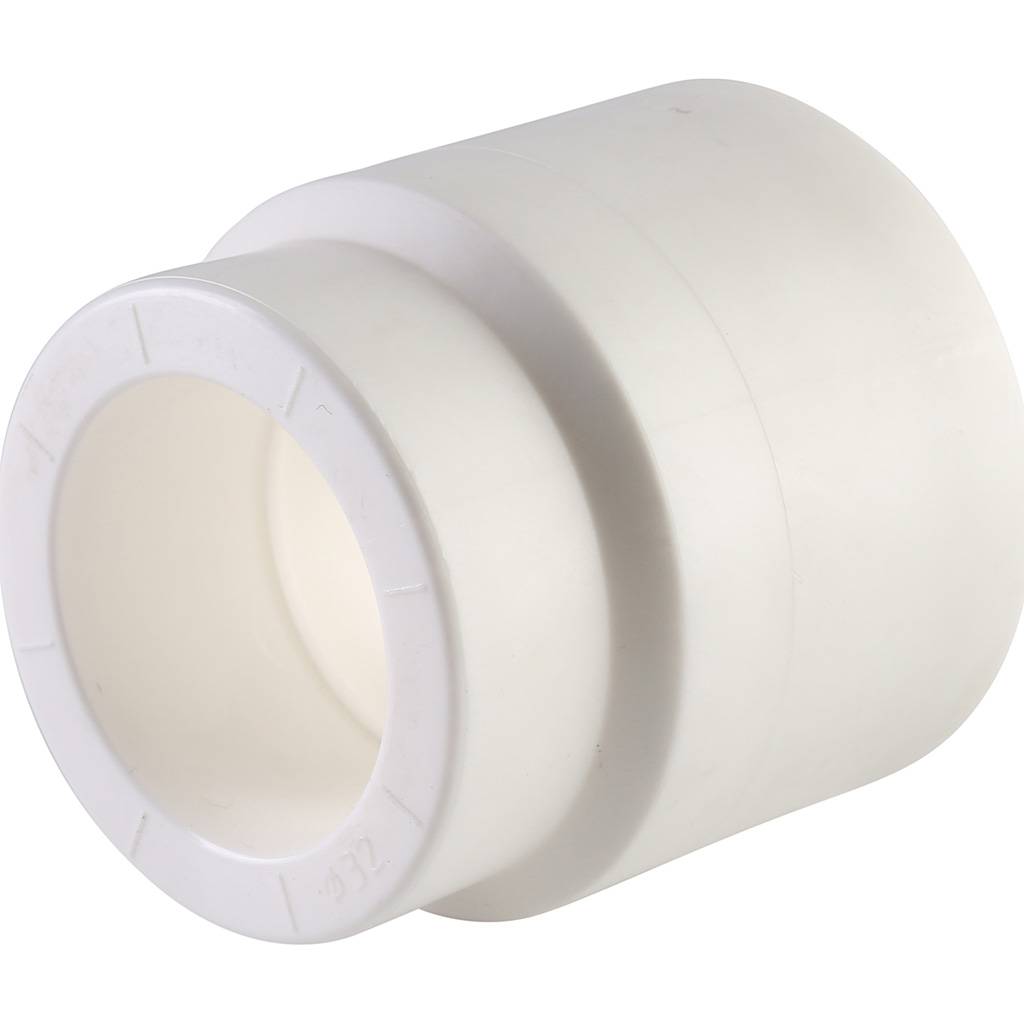 Муфта переходная внутр./наруж. Политэк 50х32 для полипропиленовых труб под сварку (цвет белый), 9200005032