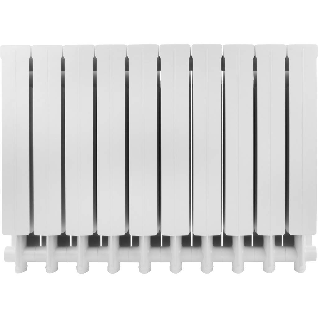 Радиатор алюминиевый Global VOX- R 500 10 секций боковое подключение (белый RAL 9010), VX05001010