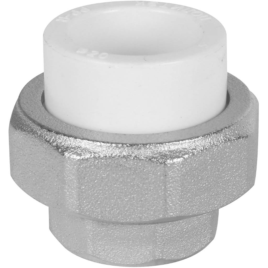 Муфта разъемная с внутренней резьбой Политэк 20х1/2 для полипропиленовых труб под сварку (цвет белый), 9801002012