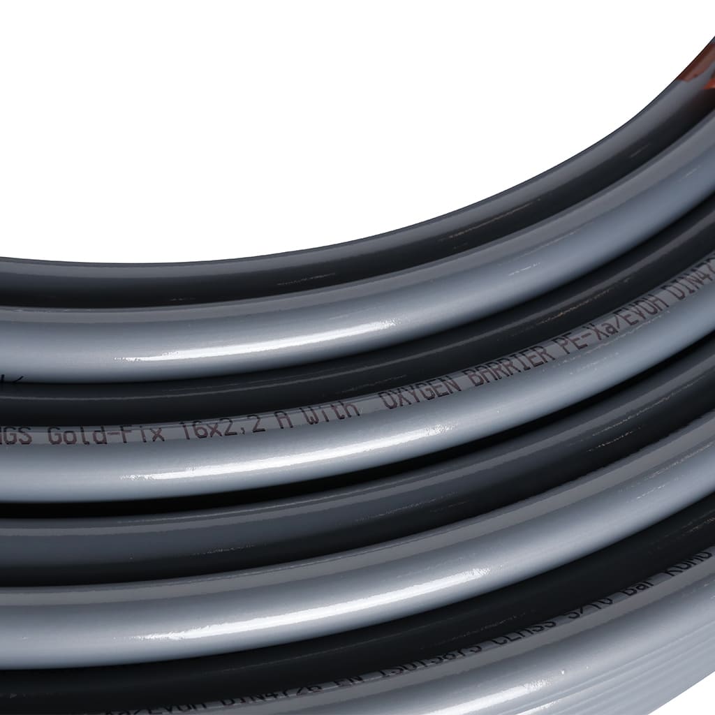 Труба из сшитого полиэтилена GENERAL FITTINGS 16х2,2 (бухта 100 метров) PEX-a с кислородным слоем, серая, TB0030G162200B