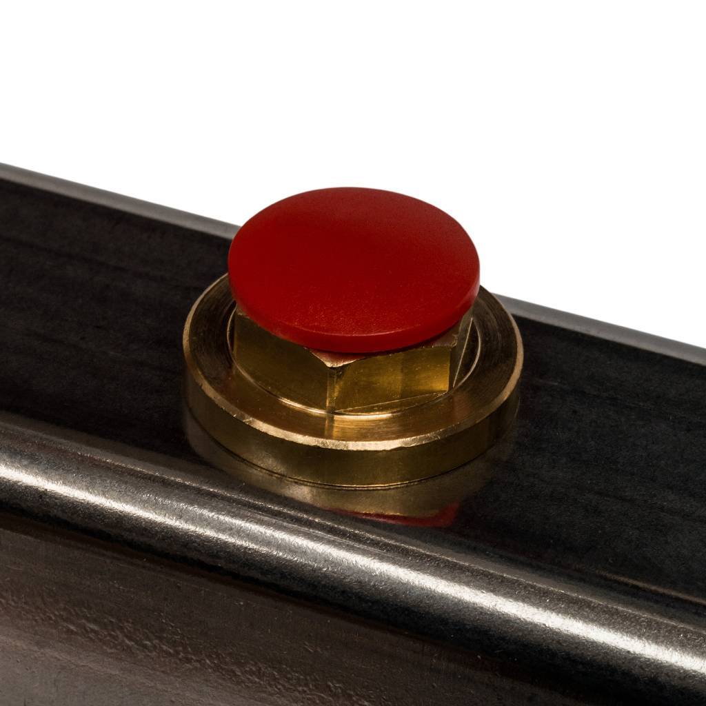 Коллектор из нержавеющей стали без расходомеров, с клапаном вып. воздуха и сливом STOUT 3 выхода