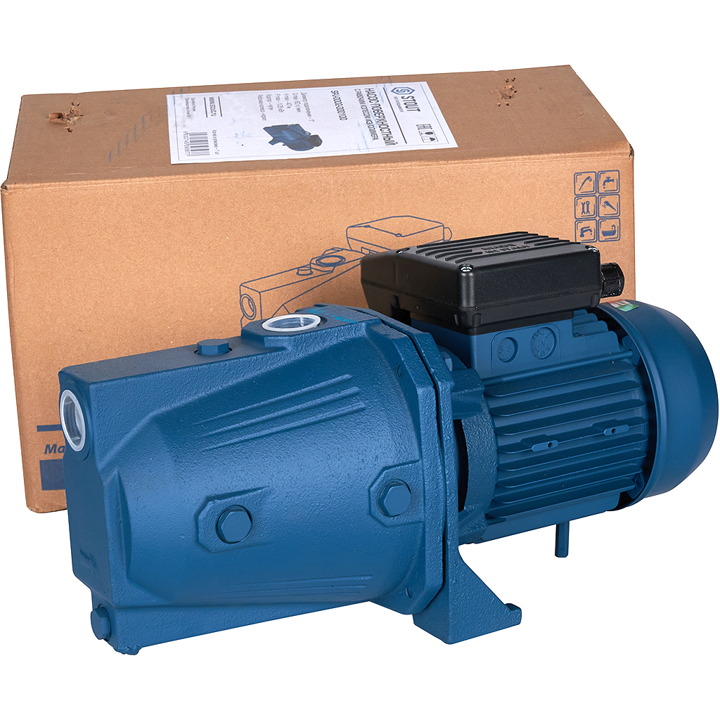 Насос поверхностный STOUT корпус-чугун,раб.колесо-норил, Q-50л/мин, H-47м