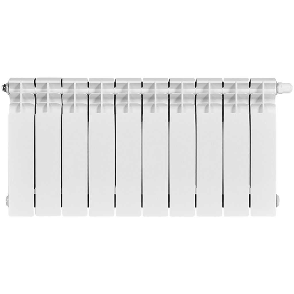 Радиатор биметаллический STOUT TITAN VENTIL 350 10 секций нижнее правое подключение, SRB-3320-035010