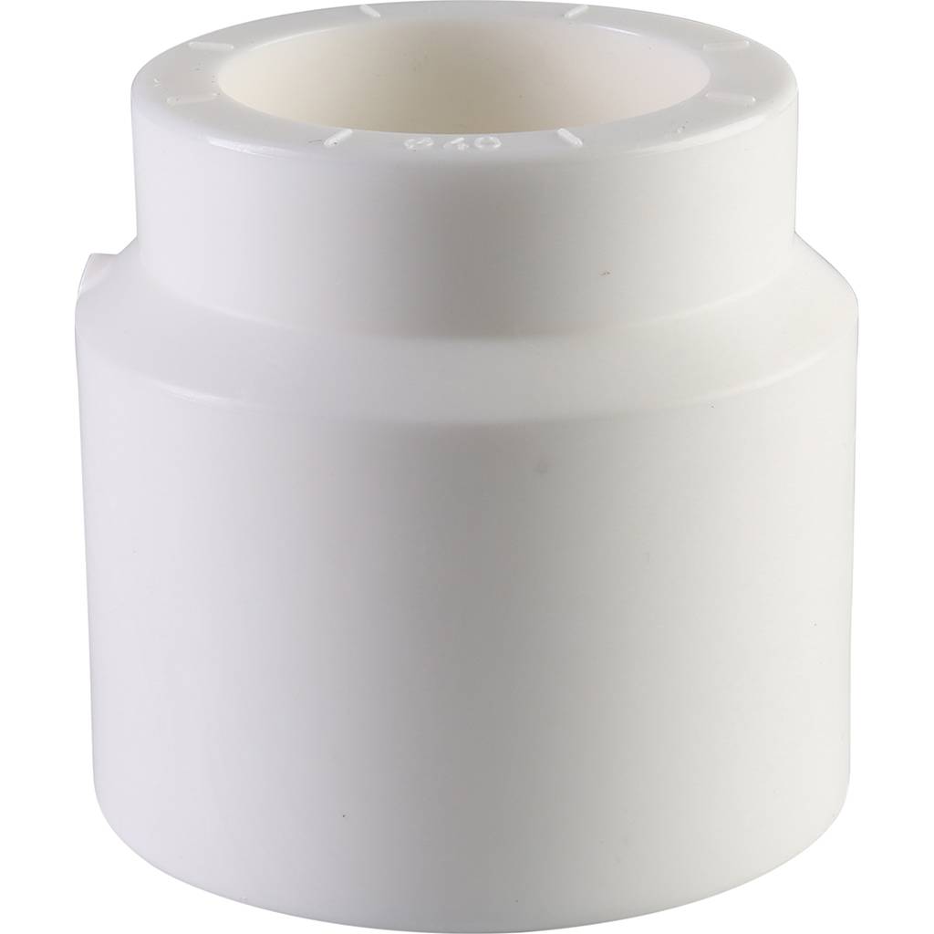Муфта переходная внутр./наруж. Политэк 63х40 для полипропиленовых труб под сварку (цвет белый), 9200006340