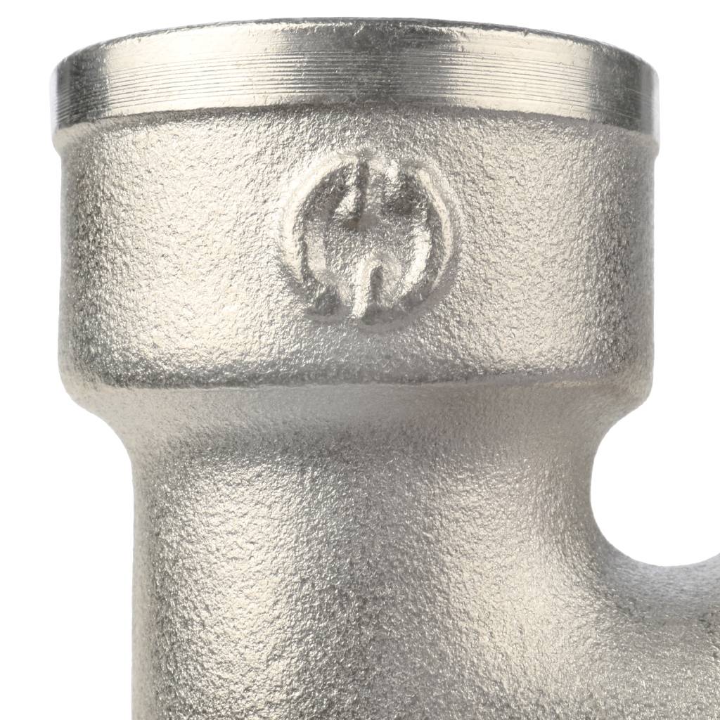 Угольник STOUT с упором НВ никелированный 3/4, SFT-0016-000034