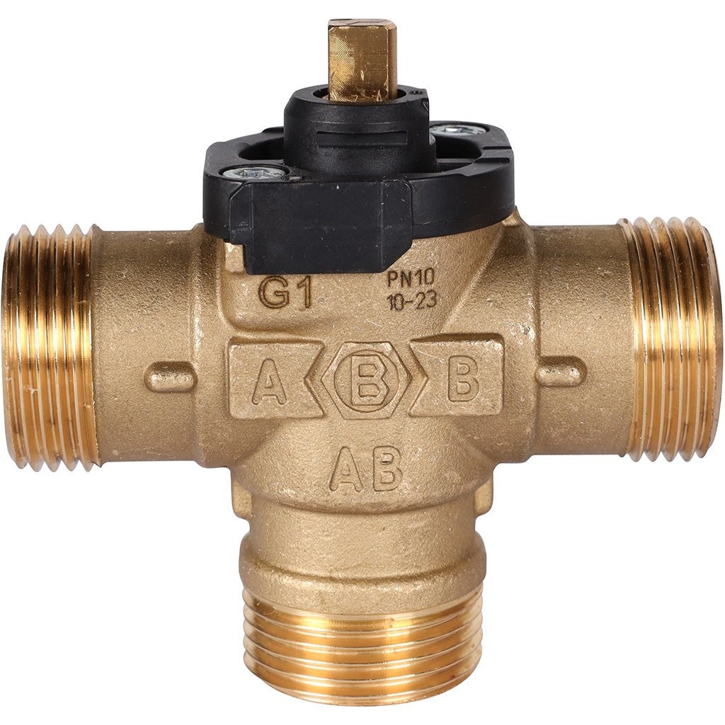 Трехходовой зональный клапан STOUT SVM-0170 с сервоприводом 230V и кабелем 1м НР 1, SVM-0170-300125