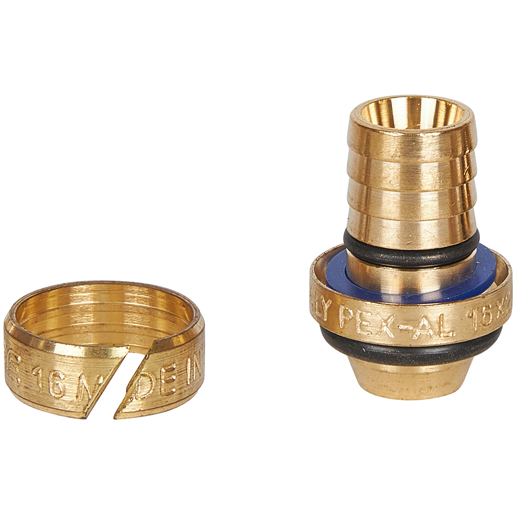 Угольник STOUT  90° 16х16 для металлопластиковых труб винтовой, SFS-0003-001616