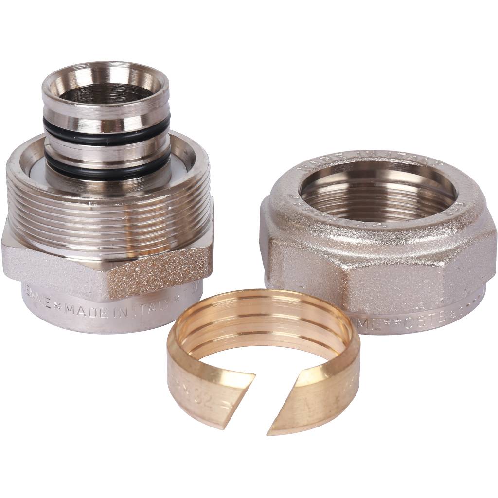 Муфта TIEMME с внутренней резьбой (32х3.0х1) для металлопластиковых труб винтовой, 1600039