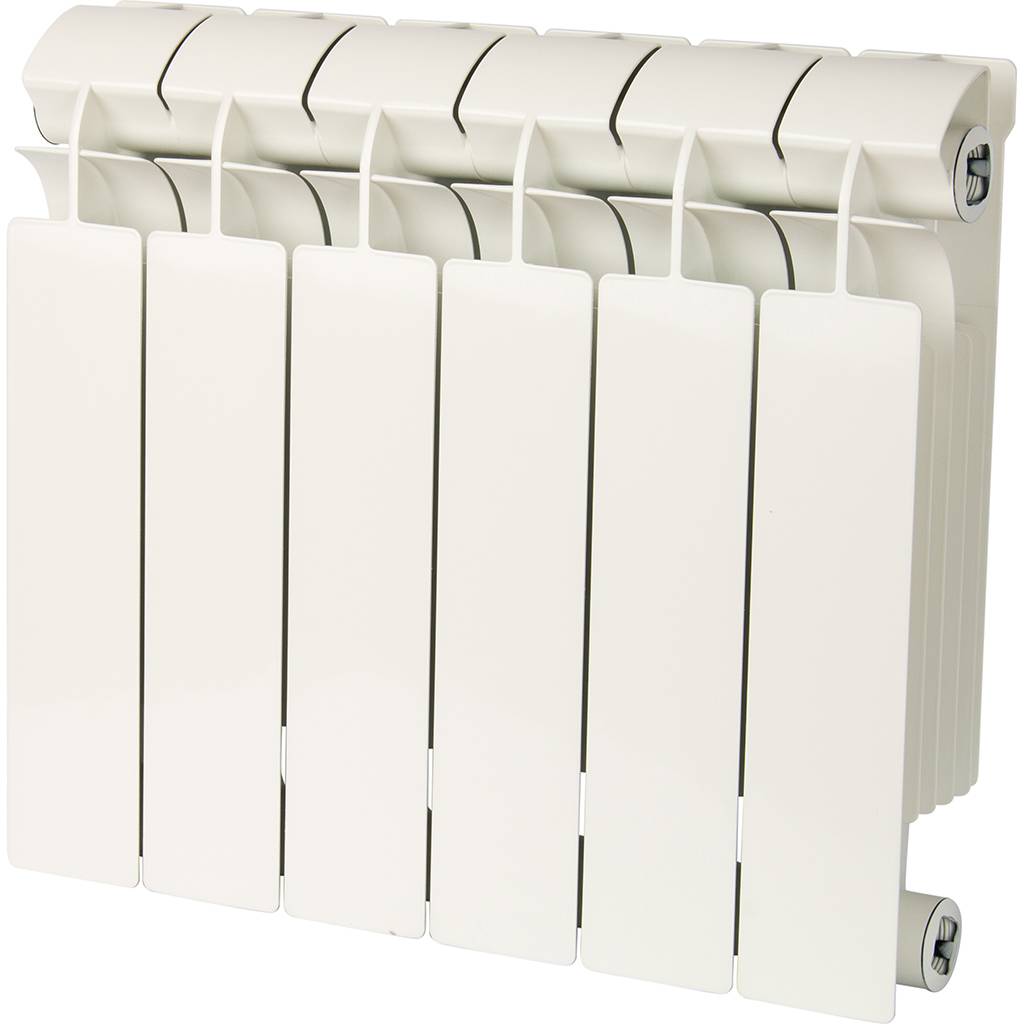 Радиатор биметаллический Global STYLE PLUS 350 6 секций боковое подключение (белый RAL 9010)