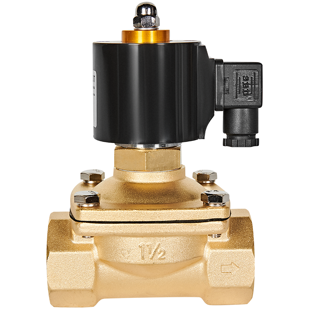 Клапан соленоидный (электромагнитный) STOUT прямого действия НО 220В G1 1/2 SSV-0020-220040