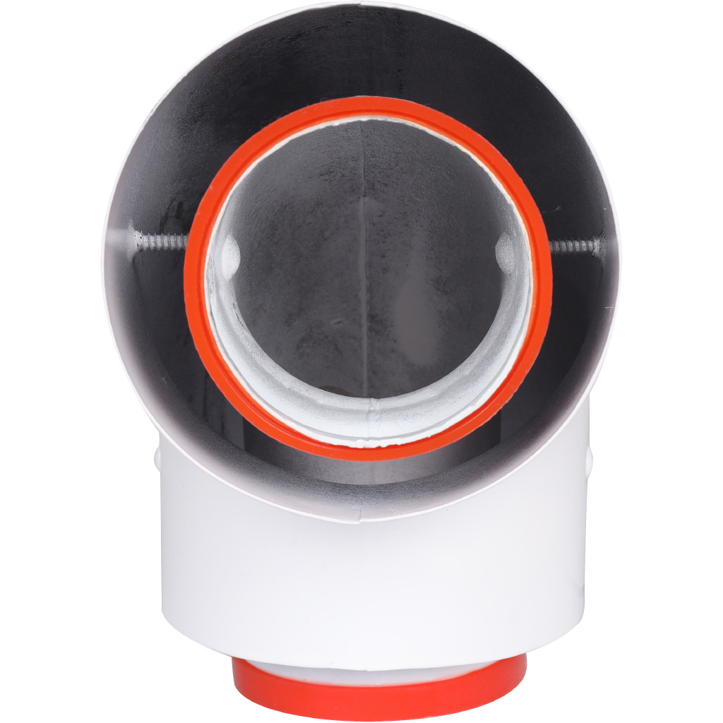 Начальный участок традиц. 90° коакс. ROMMER D60(м-м)/100(п-п) (Bosch, Buderus, Navien S/C/E, Baxi ECO Nova/Classic, Лемакс)в комплекте фланец, RCA-6010-240190