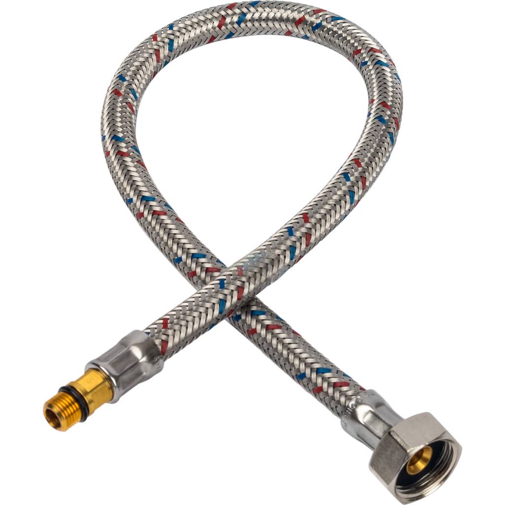 Гибкая подводка для воды STOUT M 10 (18мм) х ВР 1/2, длина 500 мм, SHF-0026-181015