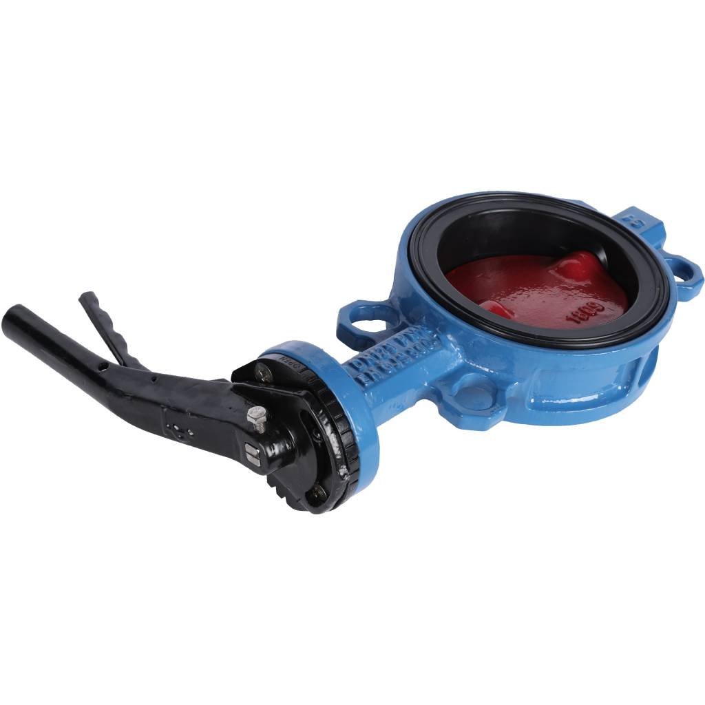 Затвор поворотно-дисковый Tecofi VPI4448 DN 125 PN 16 межфланцевый с ручкой из чугуна EPDM