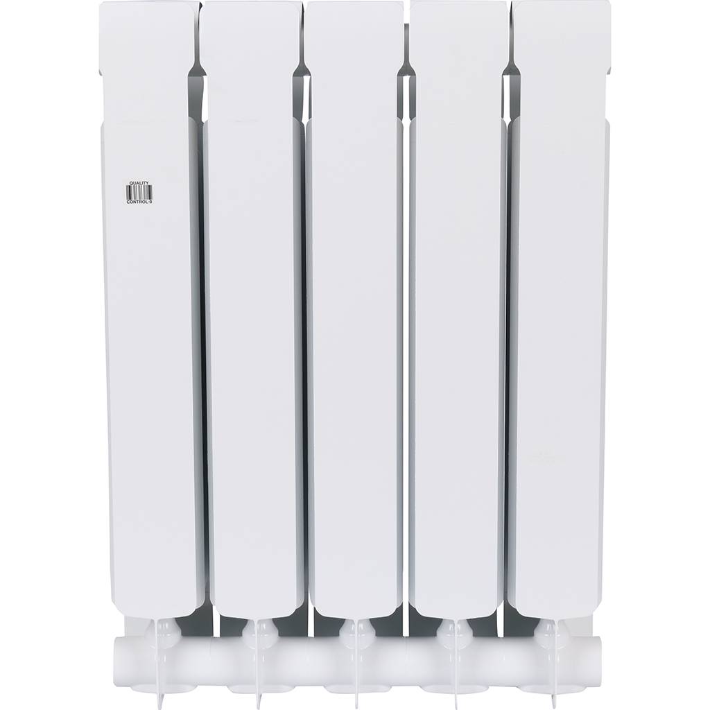 Радиатор биметаллический RIFAR BASE 500 5 секций боковое подключение (белый RAL 9016), 1RB50-5