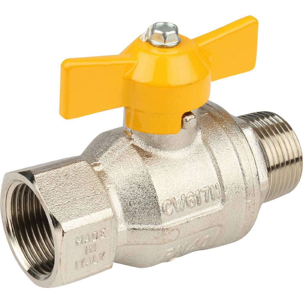 Кран шаровый Itap BERLIN 073 3/4 муфта/резьба для газа полнопроходной (бабочка)
