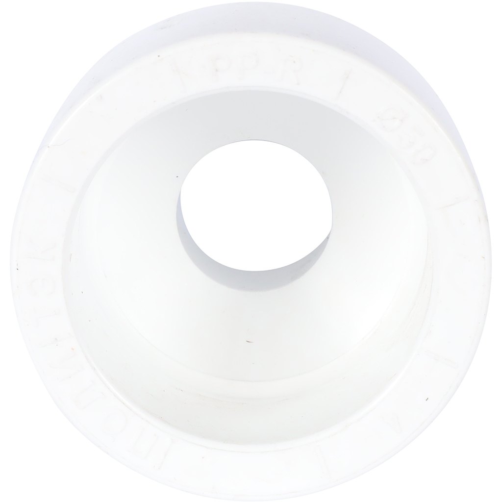 Муфта переходная Политэк 50х25 внутр./внутр. для полипропиленовых труб под сварку (цвет белый), 9000005025